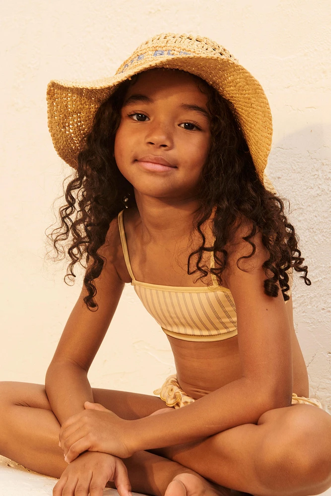 LIMITED EDITION STRIPED RUFFLE BIKINI