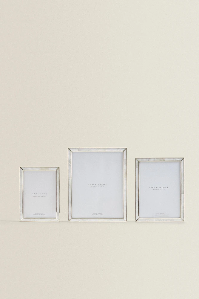 FINE-EDGE MOTHER-OF-PEARL PICTURE FRAME
