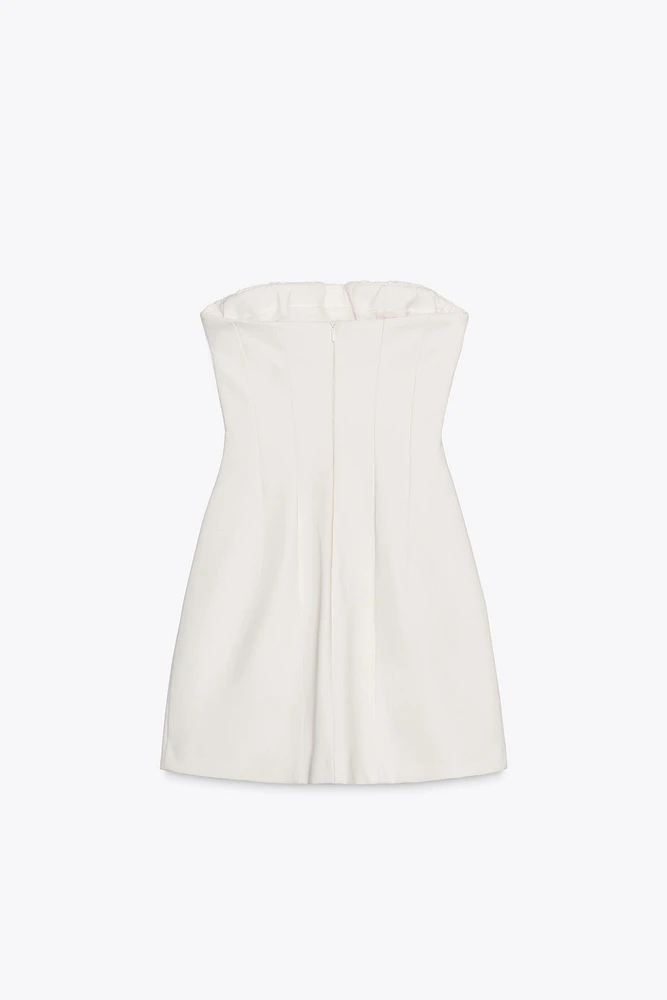 ROBE BUSTIER À LACET