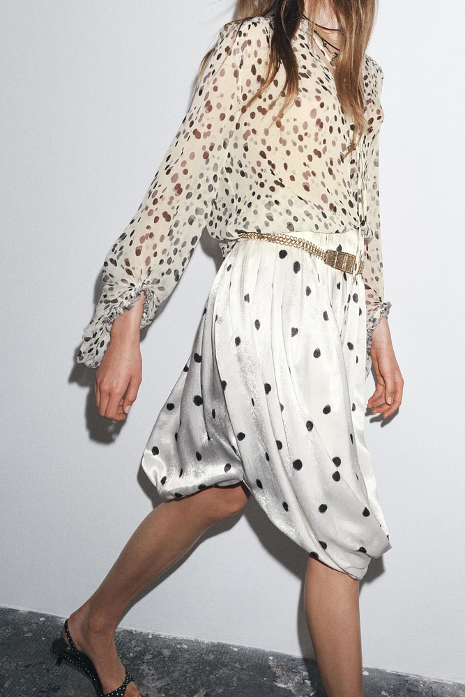 ZW COLLECTION POLKA DOT SHIRT