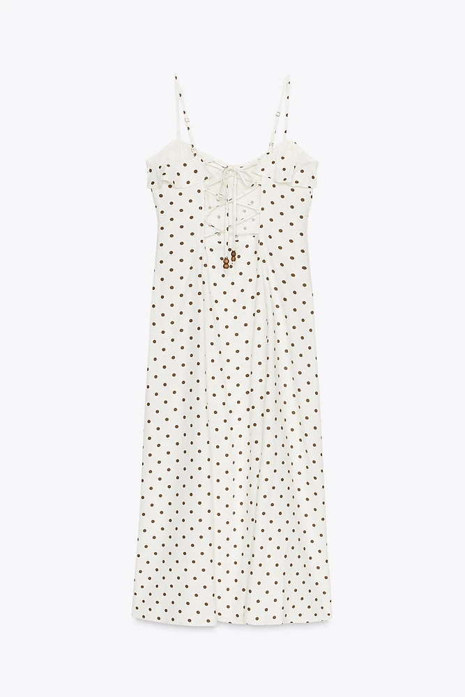 POLKA DOT MIDI DRESS
