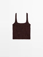 Top en maille crochetée