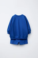 CASA LAWA © X ZARA KIDS JOGGING SWEATSHIRT AND BERMUDA SET