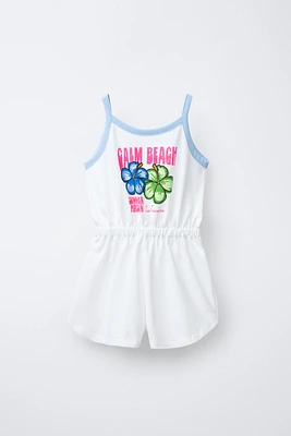 SHORT PRINTED JUMPSUIT