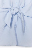 KNOTTED SHORT SLEEVE SHIRT