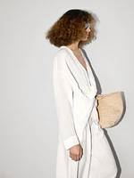 Textured shirt with knot detail