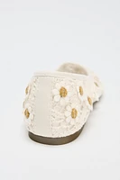CROCHET DAISY BALLET FLATS