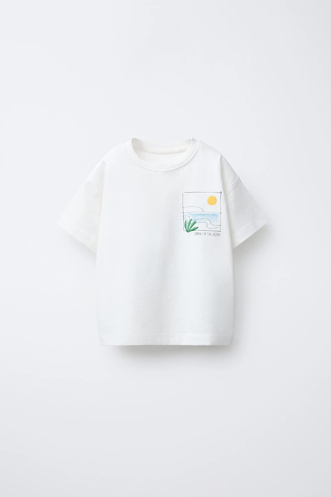 T-SHIRT IMPRIMÉ PAYSAGE