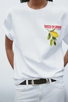 PANCRACE BESSA LEMON PRINTED T-SHIRT