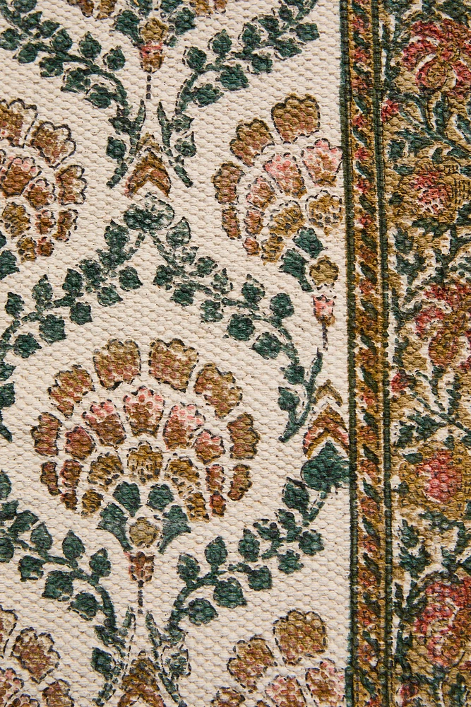 BLOCK PRINT AREA RUG