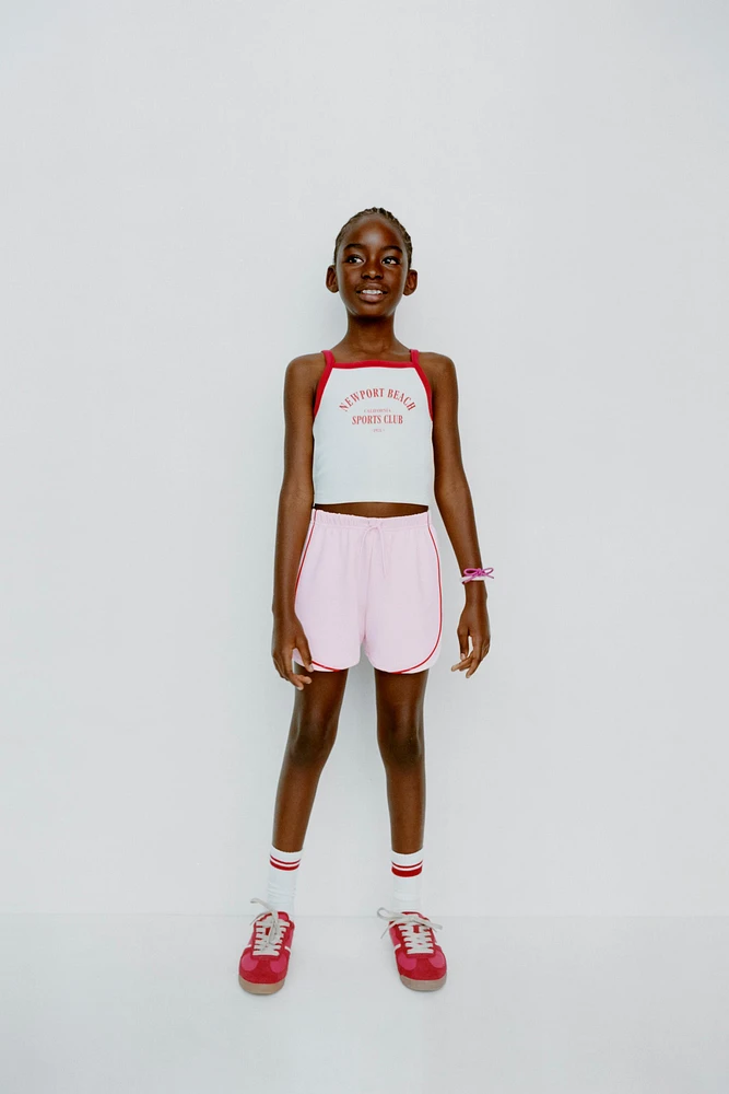 T-SHIRT AVEC MODAL ET INSCRIPTION IMPRIMÉE