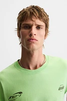 WASHED PRINT T-SHIRT