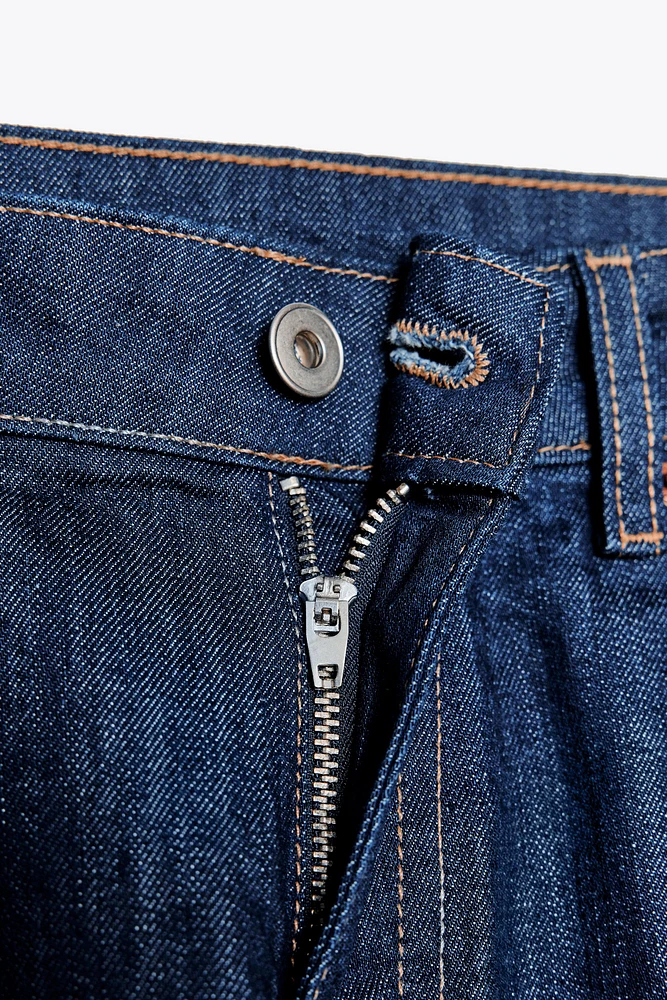 TRF MID-RISE CAPRI DENIM SHORTS