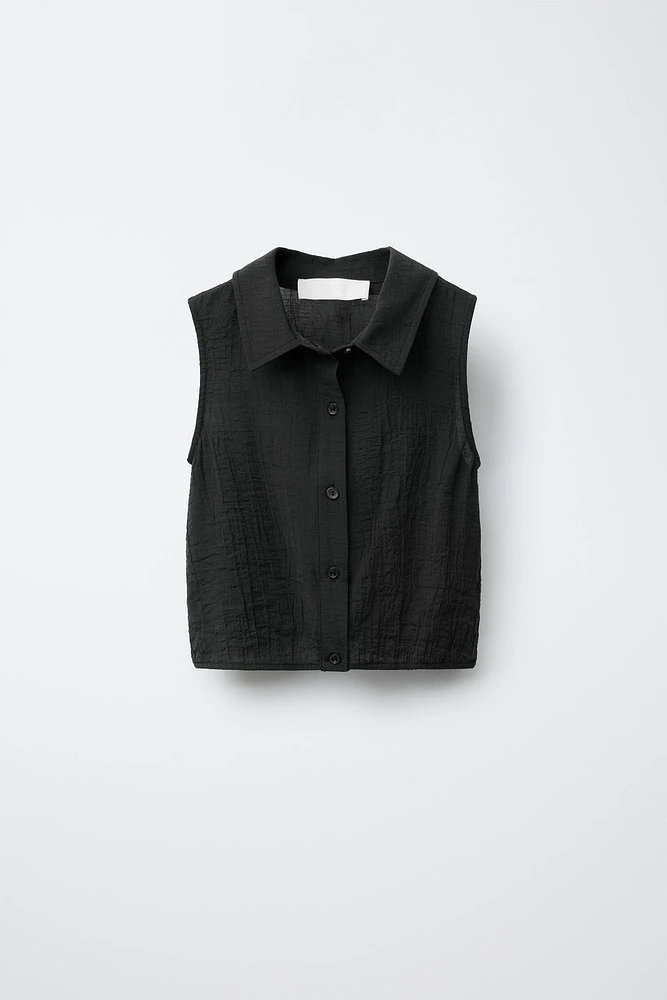 WRINKLED EFFECT SHIRT