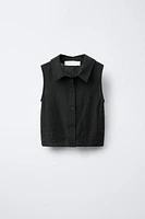 WRINKLED EFFECT SHIRT