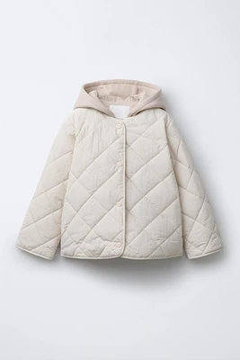 HOODED QUILTED JACKET