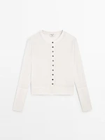Cardigan fin en coton mélangé - Studio