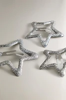 SET OF CHILDREN’S STAR HAIR CLIPS (SET OF 3)