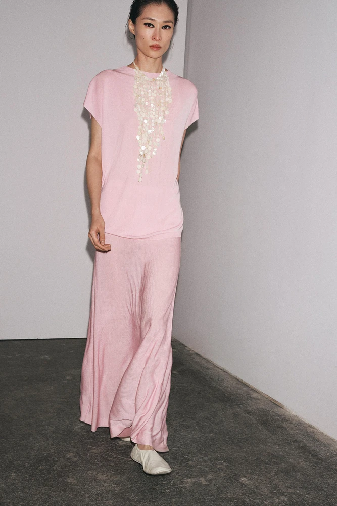 TOP EN MAILLE MANCHES AMPLES