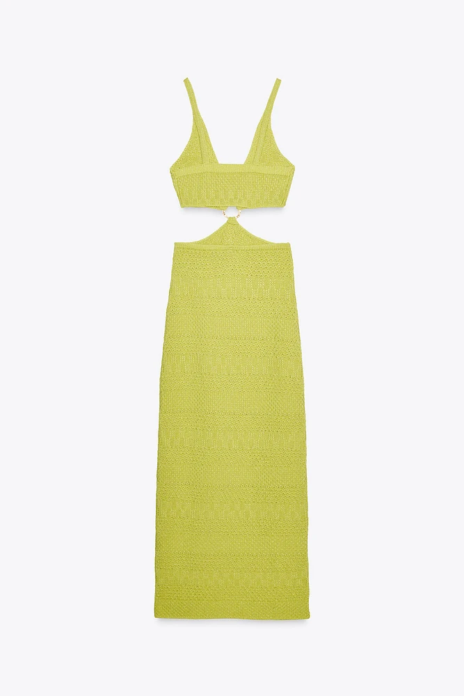 CUT OUT KNIT DRESS