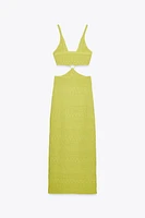 CUT OUT KNIT DRESS