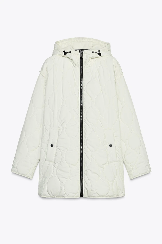 HOODED QUILTED JACKET