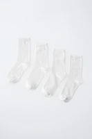 LOT DE QUATRE CHAUSSETTES LONGUES