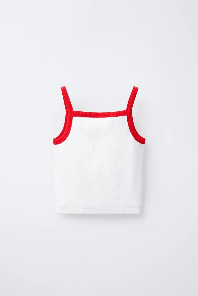 TOP RIB CUT OUT CERISES