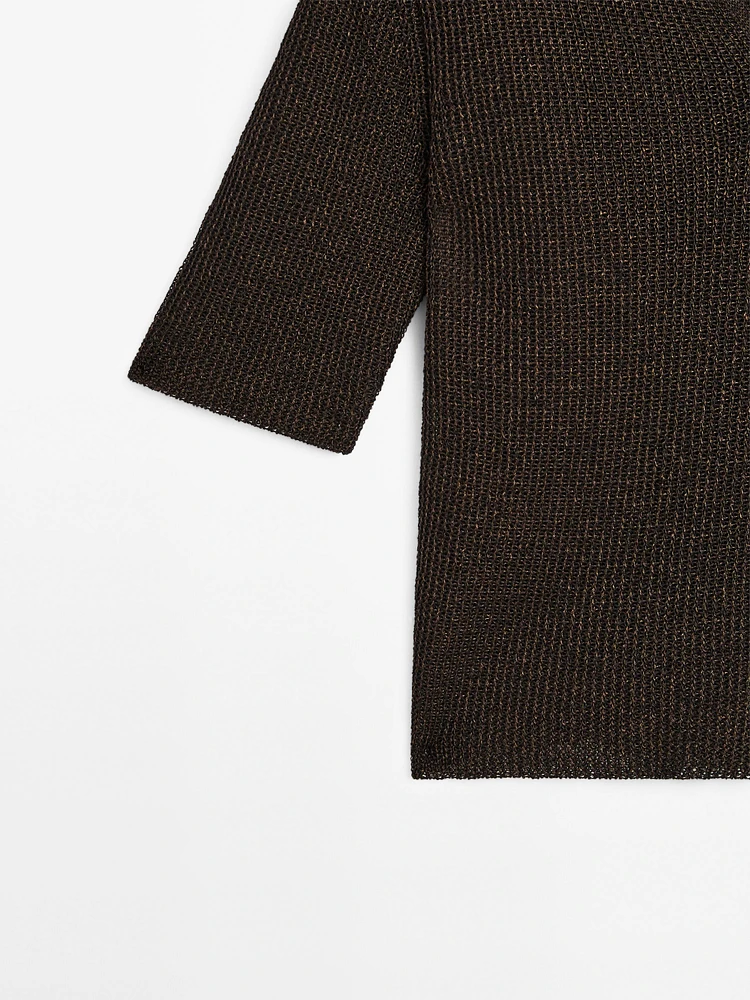 Polo en maille à manches courtes