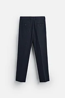 TEXTURED SUIT PANTS