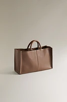 LEATHER MINI TOTE BAG