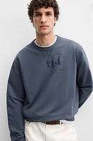 TEXT WASHED SWEATSHIRT