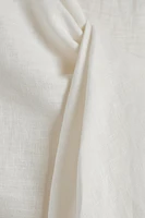 LONG LINEN BEACH SARONG WITH KNOT