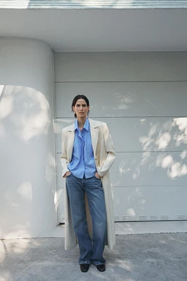 CROPPED POPLIN SHIRT ZW COLLECTION