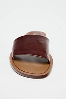 SOFT LEATHER SLIDES