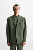 DOUBLE BREASTED SUIT BLAZER