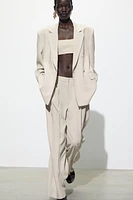 PLEATED WIDE LEG PANTS