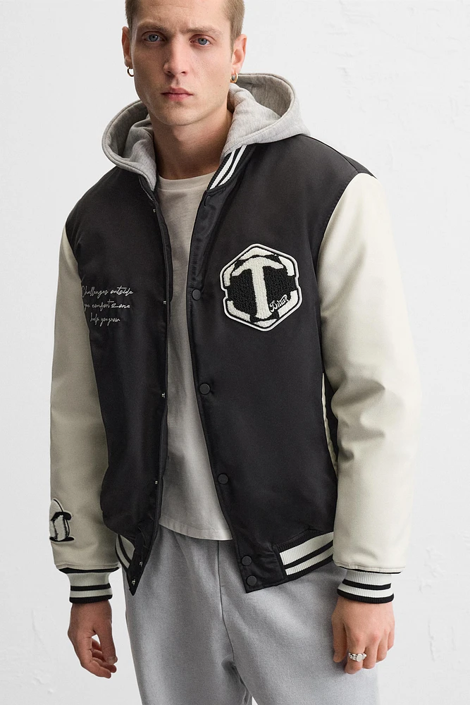 PATCHES HOODED JACKET