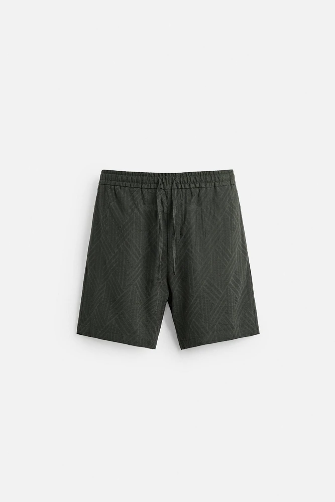 BERMUDA JACQUARD GÉOMÉTRIQUE