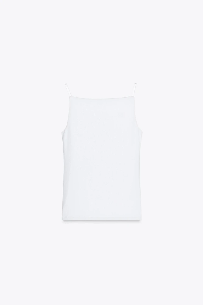 T-SHIRT RIB BRETELLES POLYAMIDE