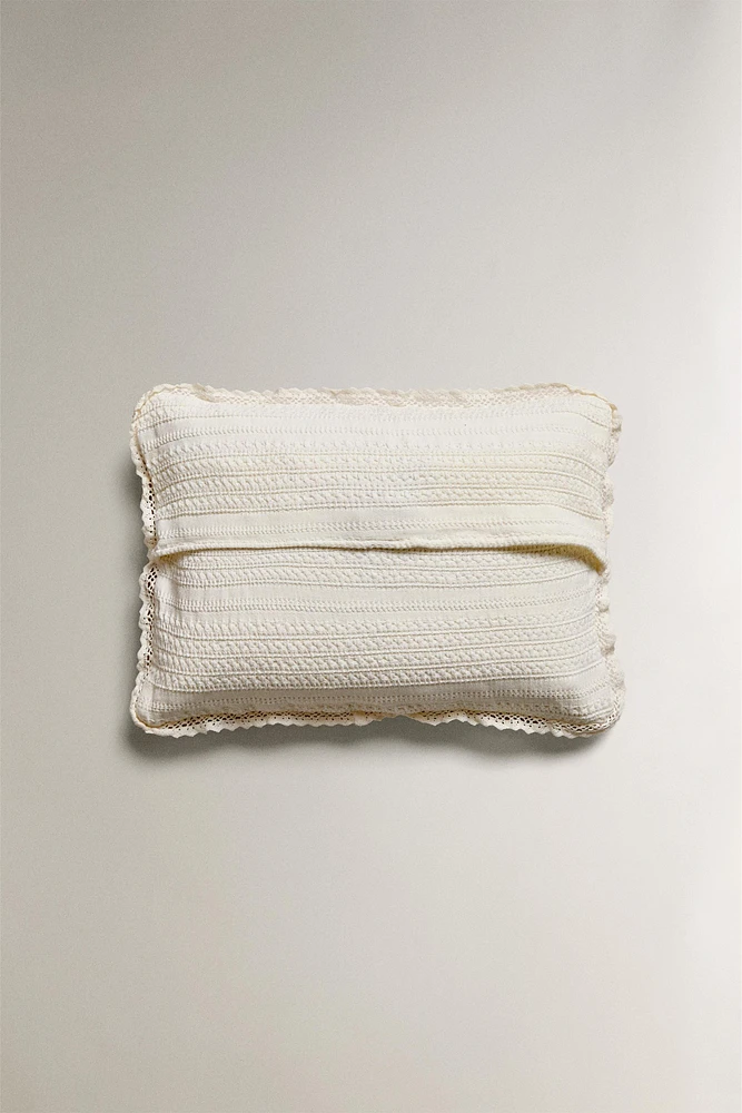 HOUSSE DE COUSSIN TEXTURÉE ENFANT