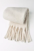 FRINGED WIDE SCARF