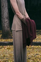 SOFT PIQUÉ MOCK NECK TOP