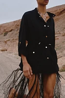 LINEN SAFARI SHIRT