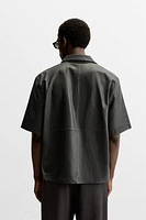 LEATHER POLO OVERSHIRT LIMITED EDITION