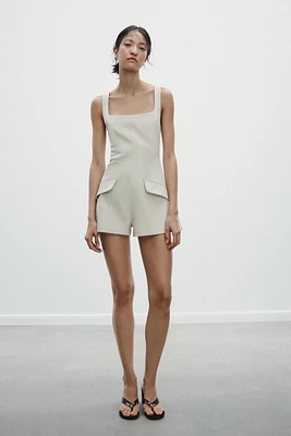 SHORT JUMPSUIT WITH STRAPS