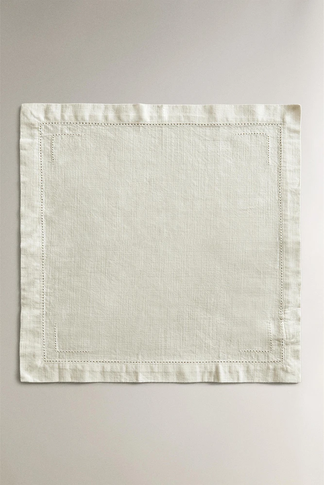 SERVIETTE DE TABLE COTON JOUR ÉCHELLE (LOT 2)
