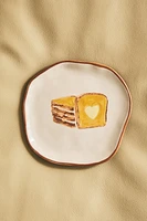 SIDE PLATE WITH TOAST MOTIF