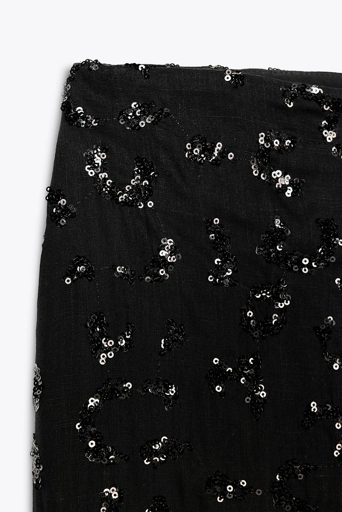 SEQUIN VOLUME PANTS