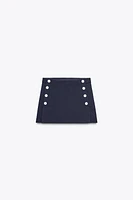 SPLIT SKIRT WITH BUTTONS